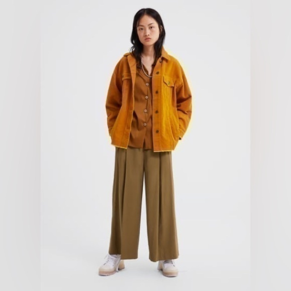 Zara Distressed Corduroy Jacket